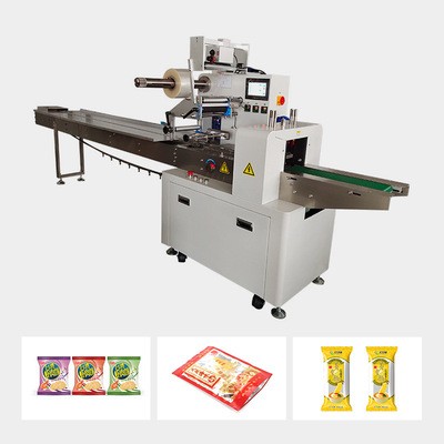 食品蔬菜包裝機袋裝面包餅干月餅封口機全自動枕式包裝機械設備