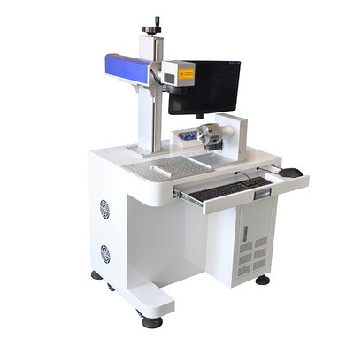 圓周鐳雕機圓棒刻度光纖激光打標機器戒指金屬UV打碼圓型雕刻鐳射