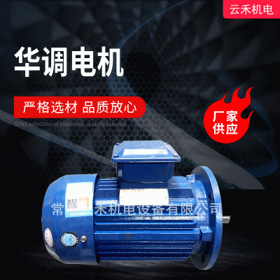 廠家批發 華調電機交直流兩用 機械設備用國標馬達電機