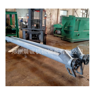 小型飼料酒糟蛟龍上料機傾斜式飼料粉料提升機 165螺旋輸送機廠家