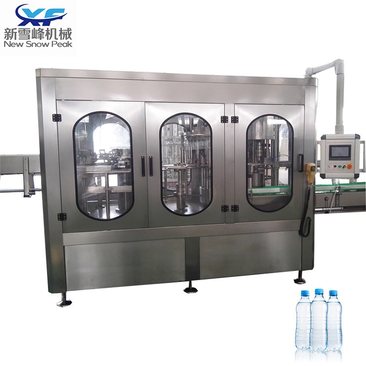 全新液體臺式礦泉水洗灌封三合一灌裝機 智能控制液位、無瓶不灌