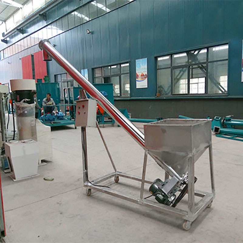 廣東現(xiàn)貨不銹鋼螺旋提升輸送機(jī) 定制U型單軸粉體顆粒給料機(jī)