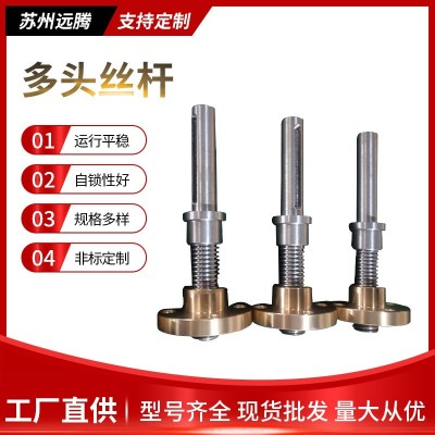 大導(dǎo)程梯形絲桿 蘇州廠家批發(fā)不銹鋼304大導(dǎo)成梯形絲桿銅螺母