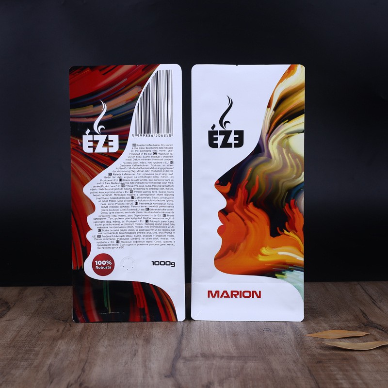 休閑食品包裝袋咖啡八邊封袋 干果包裝鋁箔袋自立食品袋印LOGO