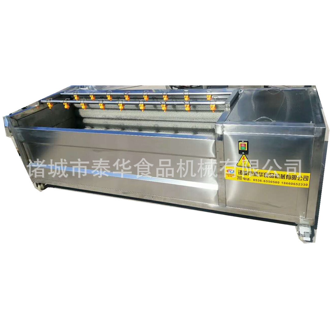 全自動毛滾清洗胡蘿卜去皮清洗 花蛤去泥清洗機 煙薯25毛輥清洗機