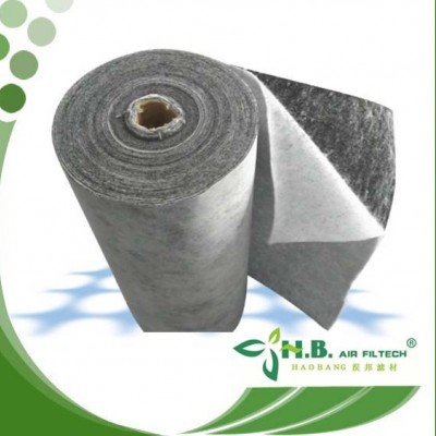 高效活性炭復合濾布無紡布灰色夾碳布針刺棉黏貼碳纖維布空調碳布